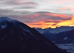 Blick zum Glurnser Köpfl und der Schweiz von den Ferienwohnungen aus